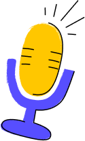 Illustration of a microphone.