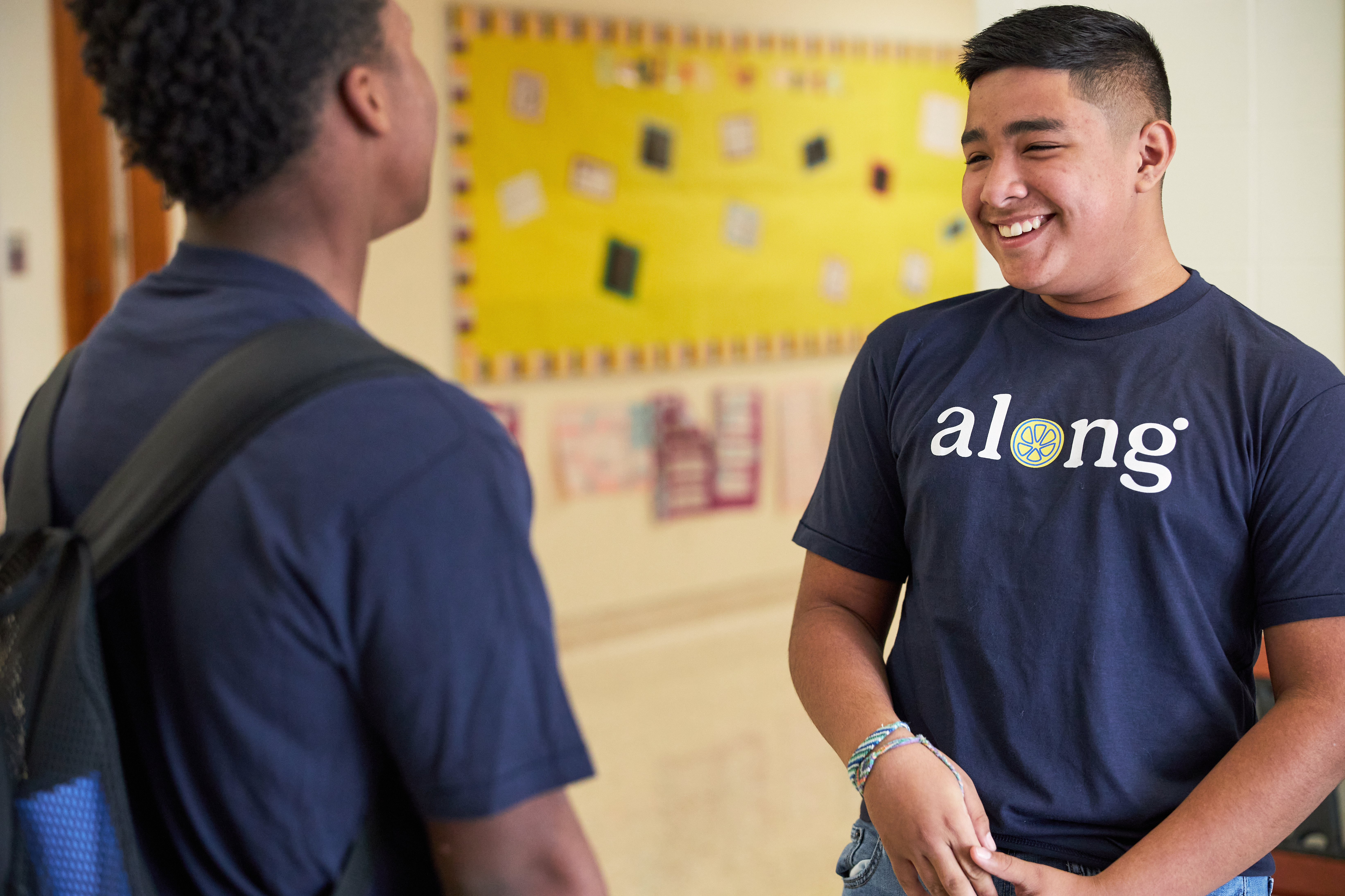 Two students talking