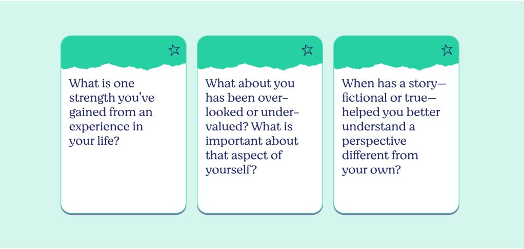 Character Lab reflection question cards